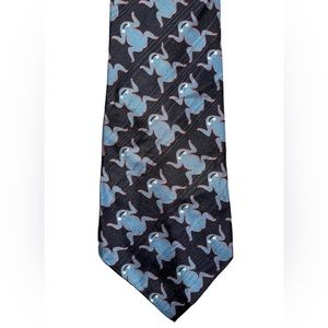 SOLD Men's Vintage Yves Saint Laurent Designer Neck Tie 100% Silk Frog